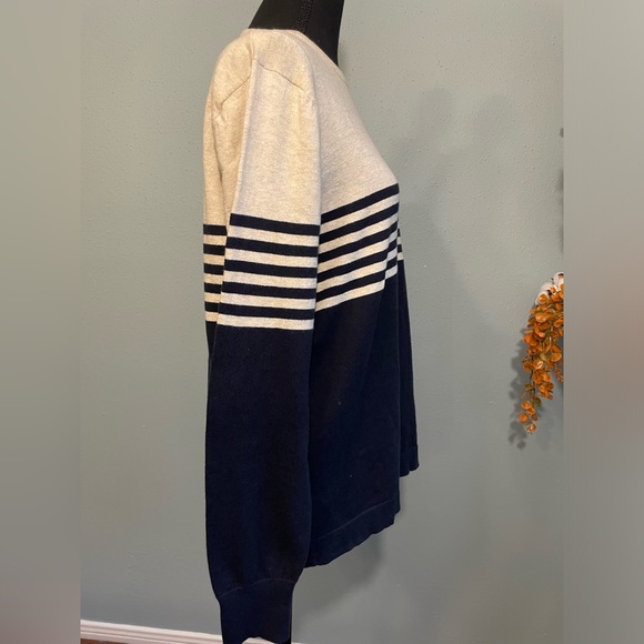 J. Crew Nautical Striped Cotton Sweater - Medium - Picture 5 of 14